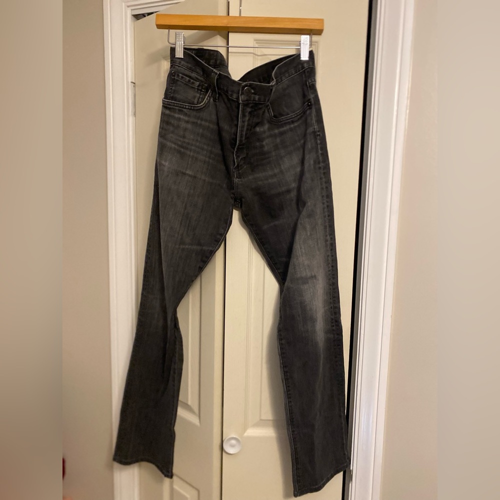 Citizens Of Humanity Men's Black Washed Bootcut Jeans